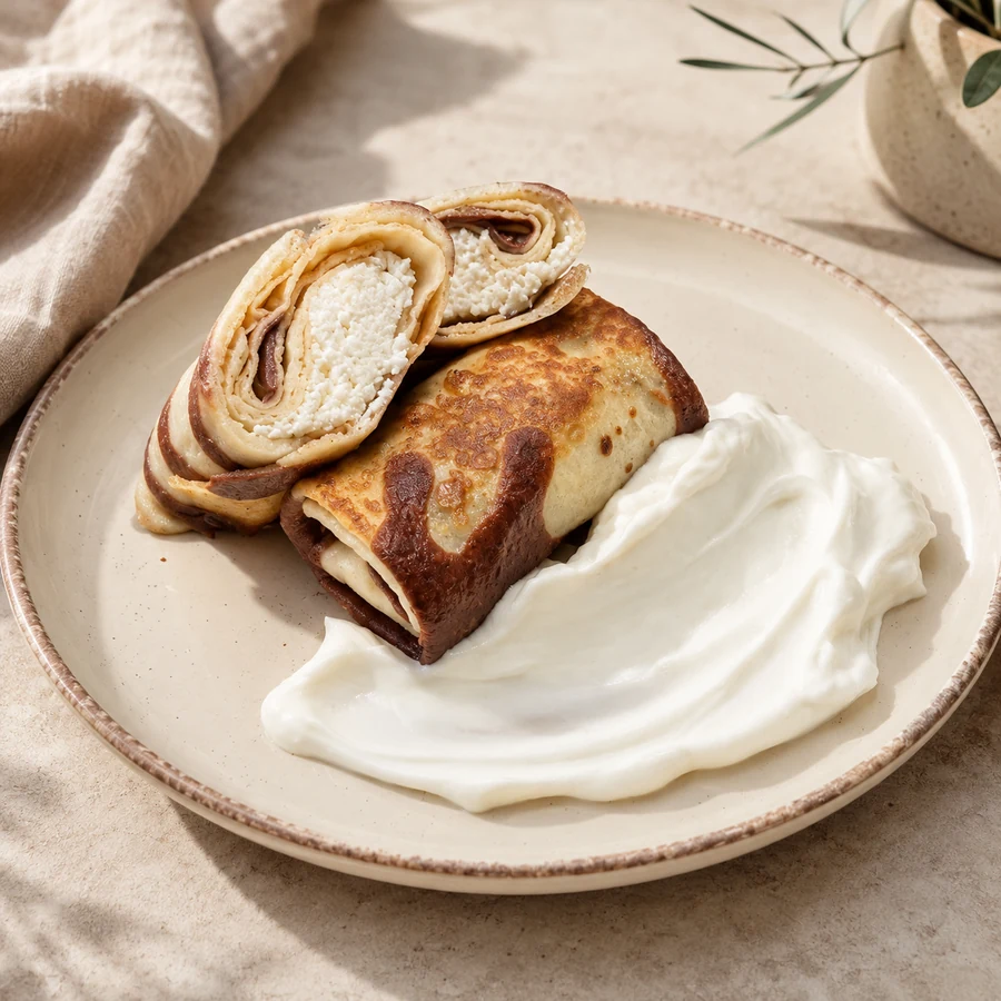 Sweet Cheese Crepe