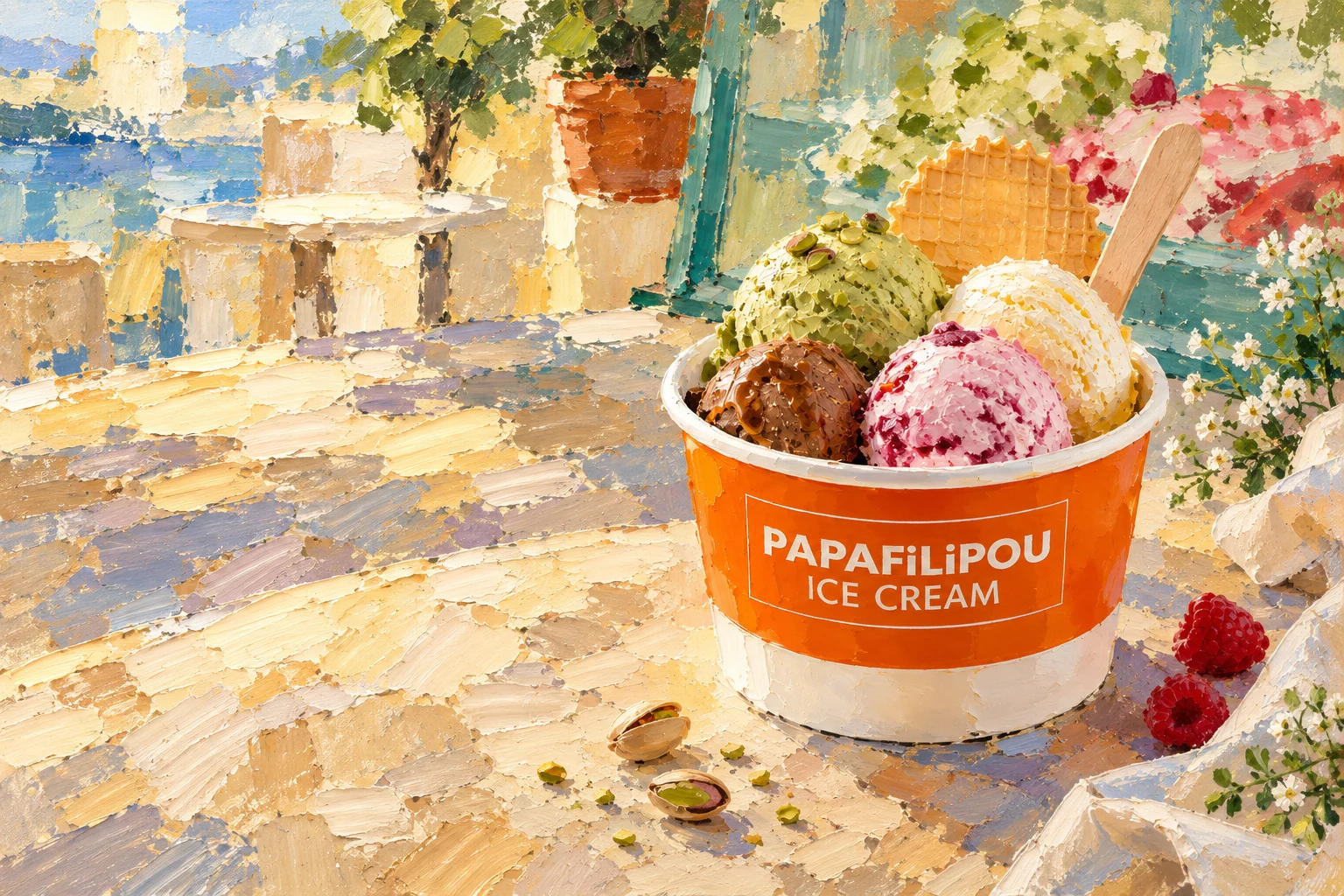 PapaFilipou Ice Cream Delivery for Every Polis Day