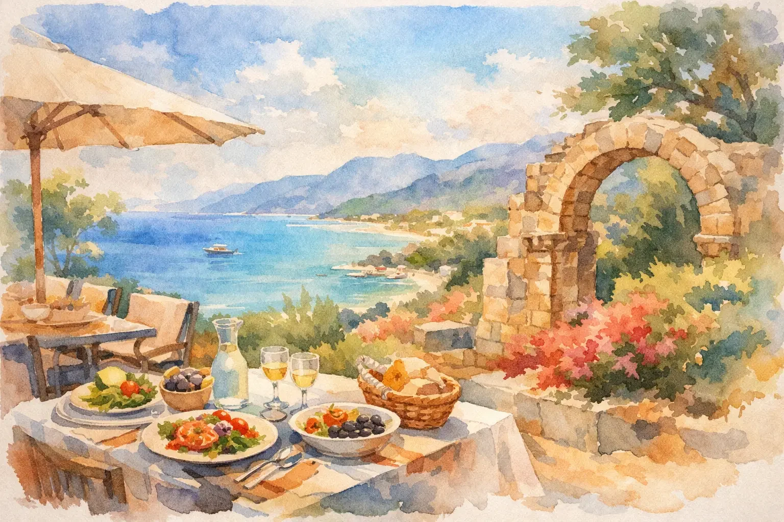 Lunch Near Akamas Gate for Work and Weekends