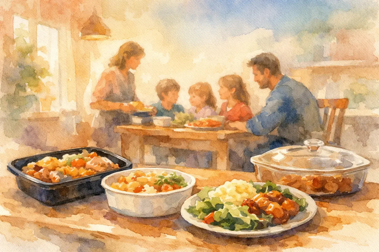 Ready Made Dinners for Families: Less Rush